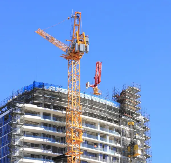Tower crane on a high-rise build